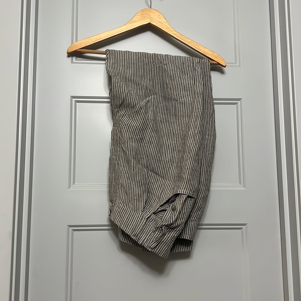notPERFECTLINEN Damme pleated linen pants - XL